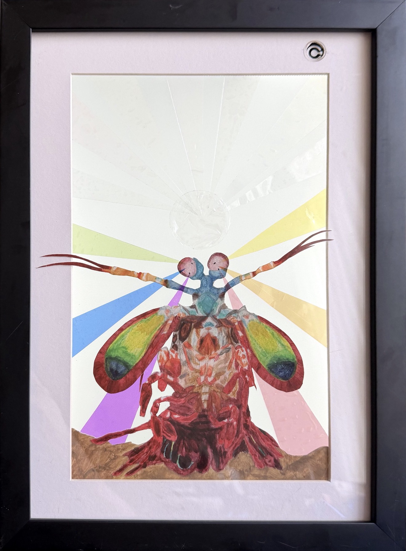Viewer interacting with the artwork